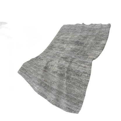 50" X 70" Silver And Gray Abstract Polyester Woven Plush Throw Blanket HomeRoots