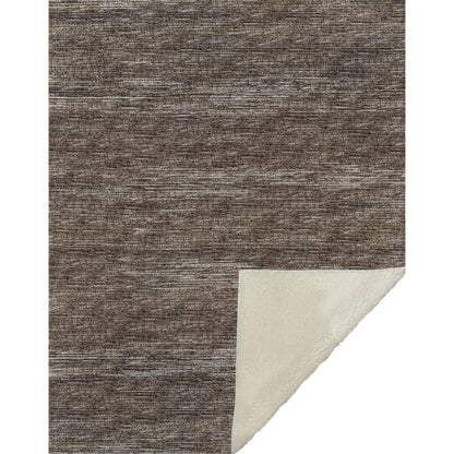 50" X 70" Brown And Beige Abstract Microfiber Plush Throw Blanket HomeRoots