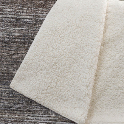50" X 70" Brown And Beige Abstract Microfiber Plush Throw Blanket HomeRoots