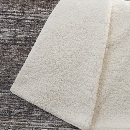 50" X 70" Brown And Beige Abstract Microfiber Plush Throw Blanket HomeRoots