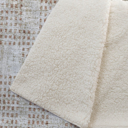 50" X 70" Cinnamon And Beige Geometric Polyester Woven Plush Throw Blanket HomeRoots
