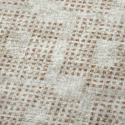 50" X 70" Cinnamon And Beige Geometric Polyester Woven Plush Throw Blanket HomeRoots