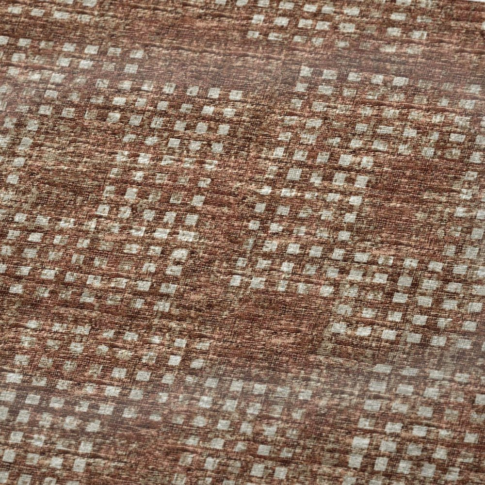 50" X 70" Brown And Beige Geometric Polyester Woven Plush Throw Blanket HomeRoots