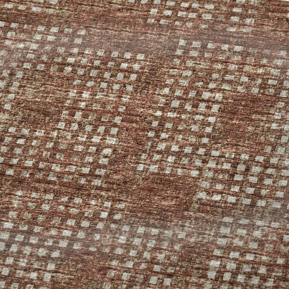 50" X 70" Brown And Beige Geometric Polyester Woven Plush Throw Blanket HomeRoots