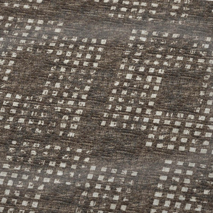 50" X 70" Brown And Ivory Geometric Polyester Woven Plush Throw Blanket HomeRoots