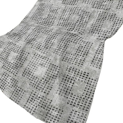 50" X 70" Gray And Silver Geometric Polyester Woven Plush Throw Blanket HomeRoots