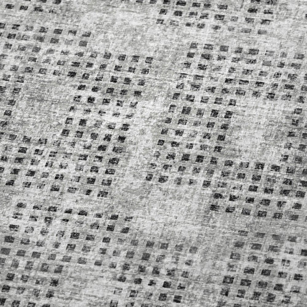 50" X 70" Gray And Silver Geometric Polyester Woven Plush Throw Blanket HomeRoots