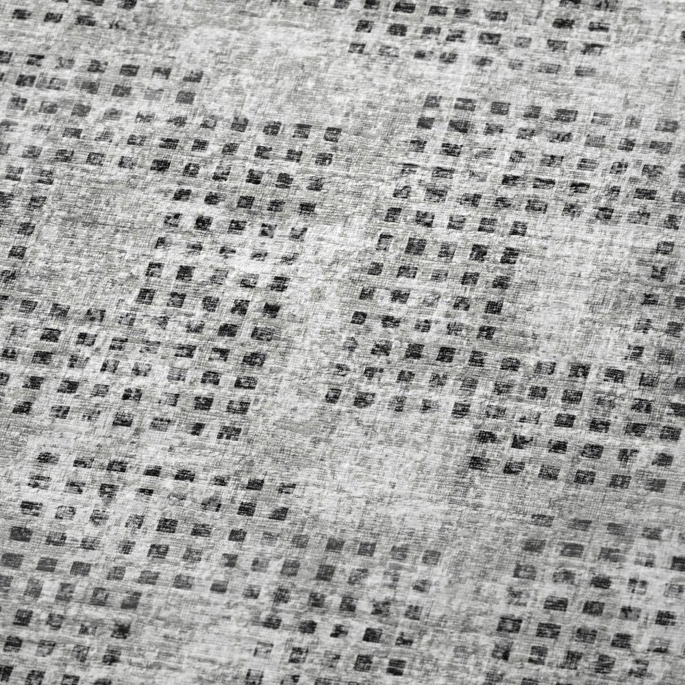 50" X 70" Gray And Silver Geometric Polyester Woven Plush Throw Blanket HomeRoots