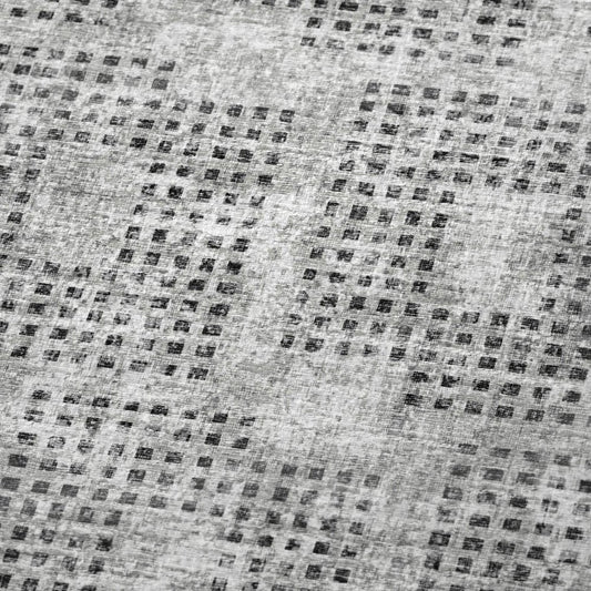 50" X 70" Gray And Silver Geometric Polyester Woven Plush Throw Blanket