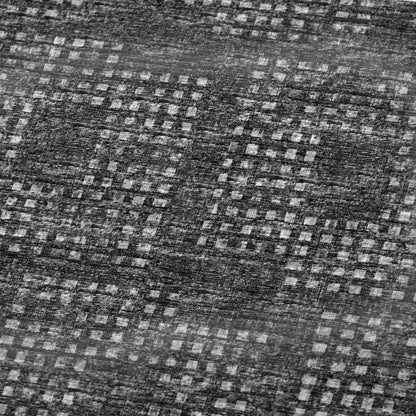 50" X 70" Black And Silver Geometric Polyester Woven Plush Throw Blanket HomeRoots