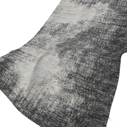 50" X 70" Black And Beige Abstract Polyester Woven Plush Throw Blanket HomeRoots