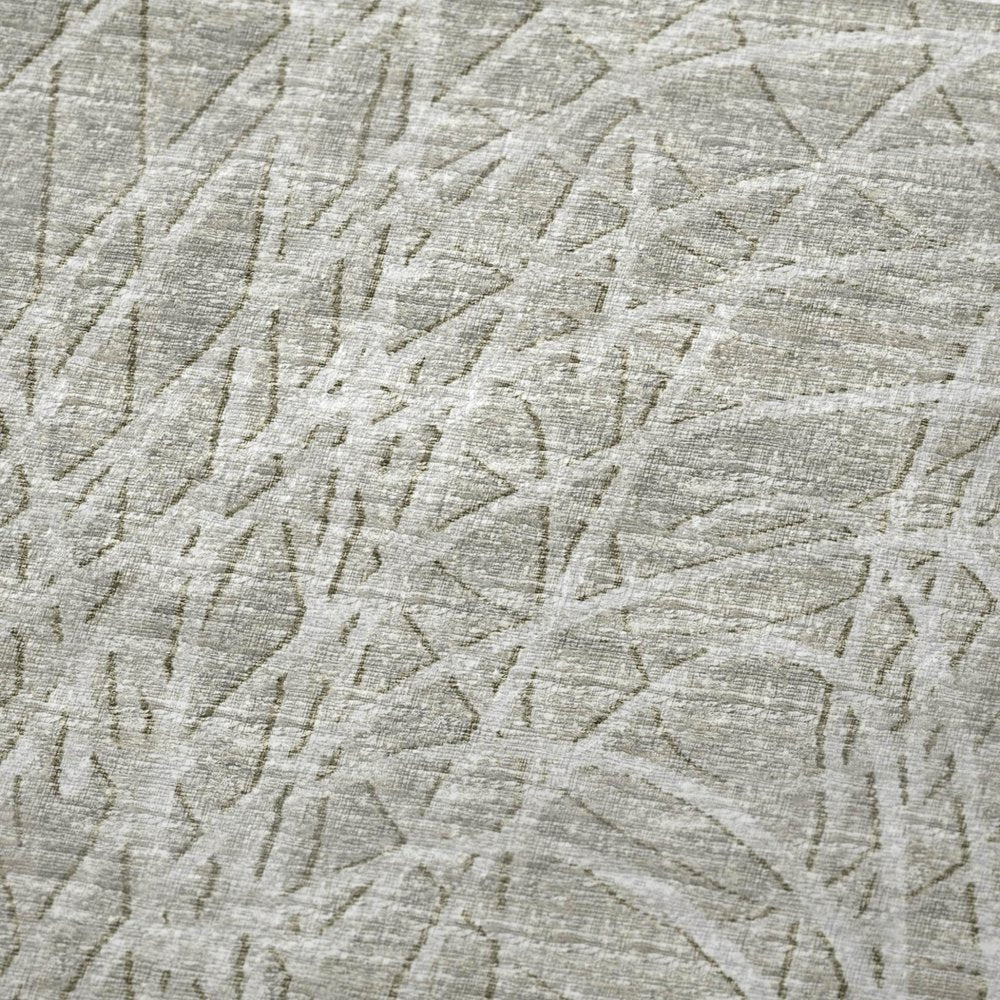 50" X 70" Beige And Gray Abstract Polyester Woven Plush Throw Blanket HomeRoots