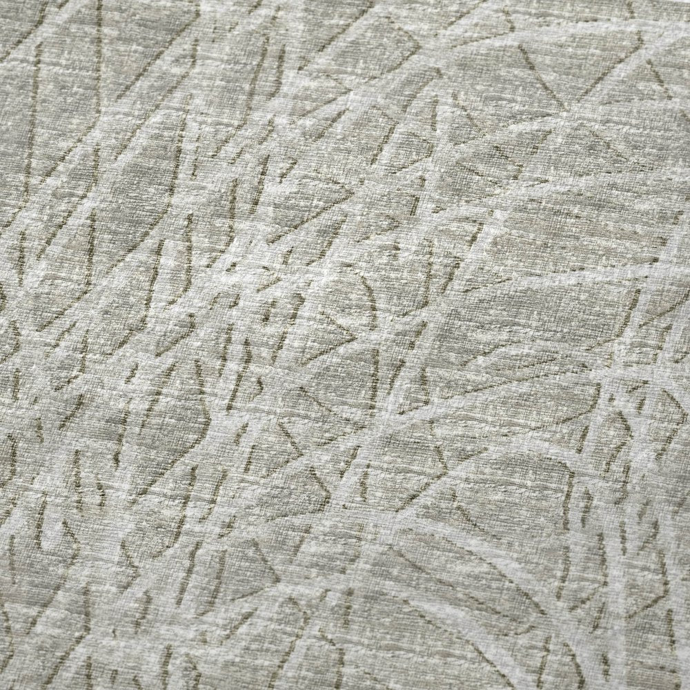 50" X 70" Beige And Gray Abstract Polyester Woven Plush Throw Blanket HomeRoots