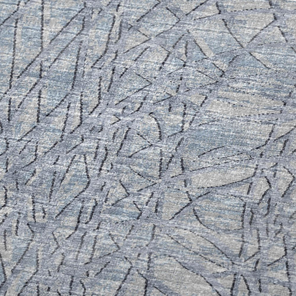 50" X 70" Blue And Beige Abstract Microfiber Plush Throw Blanket HomeRoots