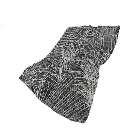 50" X 70" Charcoal And Gray Abstract Polyester Woven Plush Throw Blanket HomeRoots