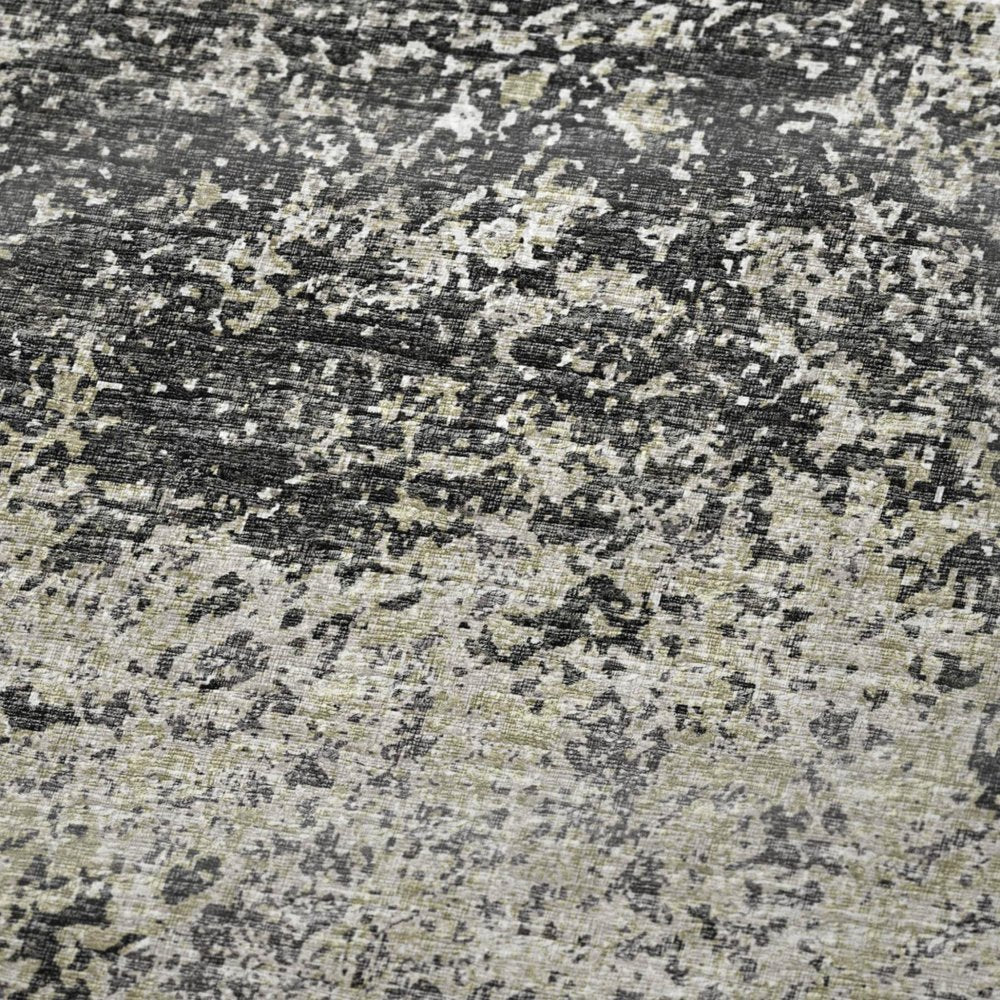 50" X 70" Gray And Black Abstract Polyester Woven Plush Throw Blanket HomeRoots