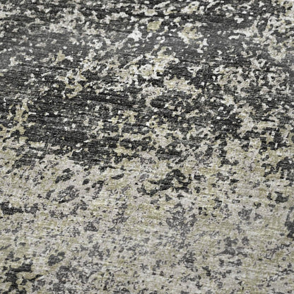 50" X 70" Gray And Black Abstract Polyester Woven Plush Throw Blanket HomeRoots