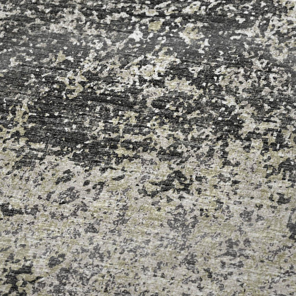 50" X 70" Gray And Black Abstract Polyester Woven Plush Throw Blanket HomeRoots