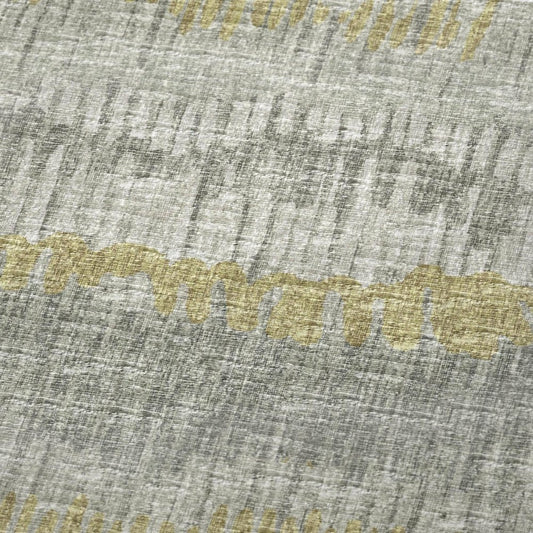 50" X 70" Sage And Gold Abstract Polyester Woven Plush Throw Blanket HomeRoots