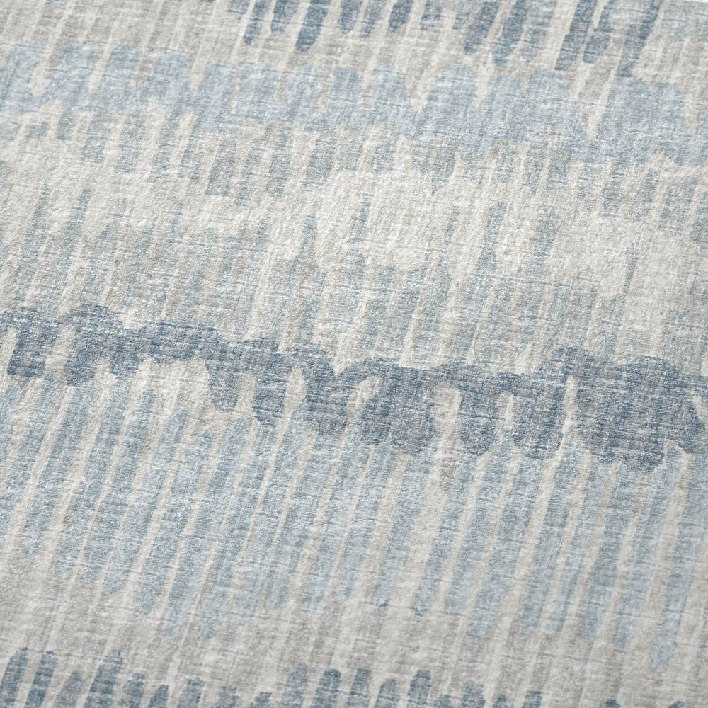 50" X 70" Blue And Beige Abstract Polyester Woven Plush Throw Blanket HomeRoots