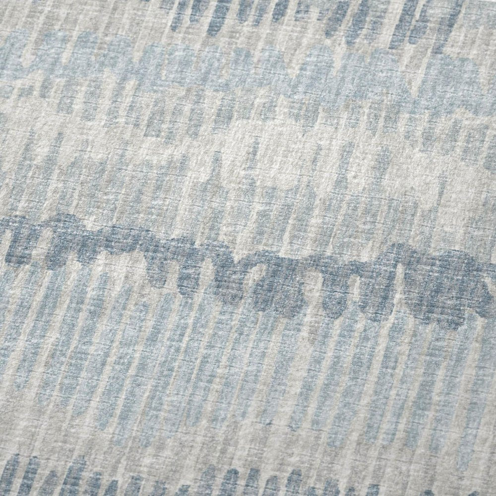 50" X 70" Blue And Beige Abstract Polyester Woven Plush Throw Blanket HomeRoots