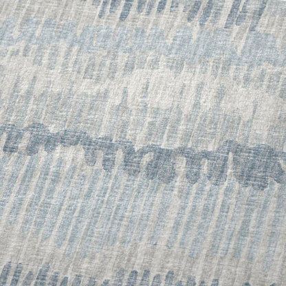 50" X 70" Blue And Beige Abstract Polyester Woven Plush Throw Blanket HomeRoots