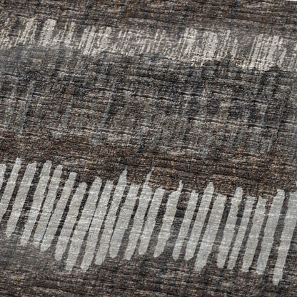 50" X 70" Brown And Beige Abstract Microfiber Plush Throw Blanket HomeRoots