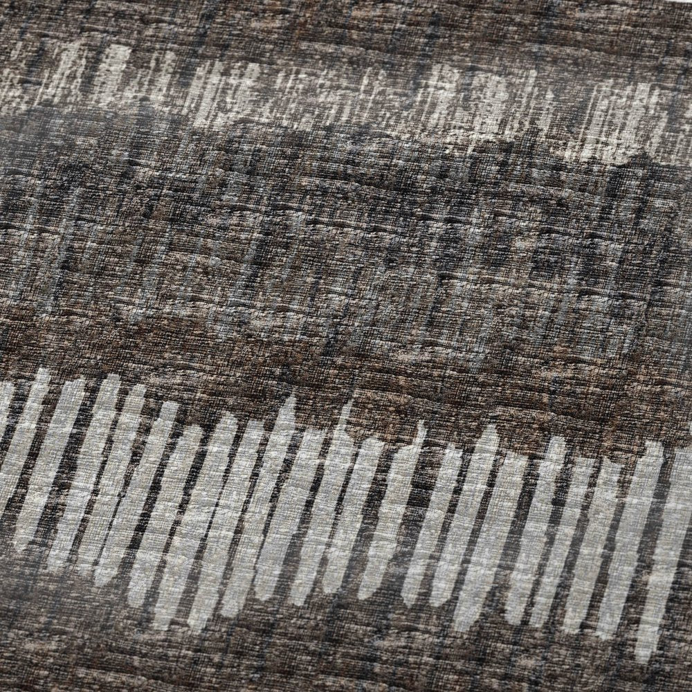 50" X 70" Brown And Beige Abstract Microfiber Plush Throw Blanket HomeRoots