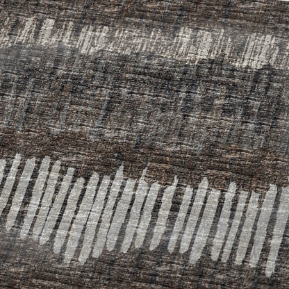 50" X 70" Brown And Beige Abstract Microfiber Plush Throw Blanket HomeRoots