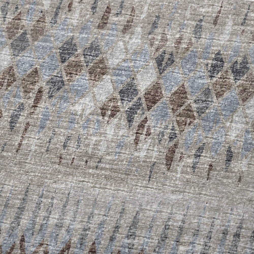 50" X 70" Blue And Gray Geometric Polyester Woven Plush Throw Blanket HomeRoots