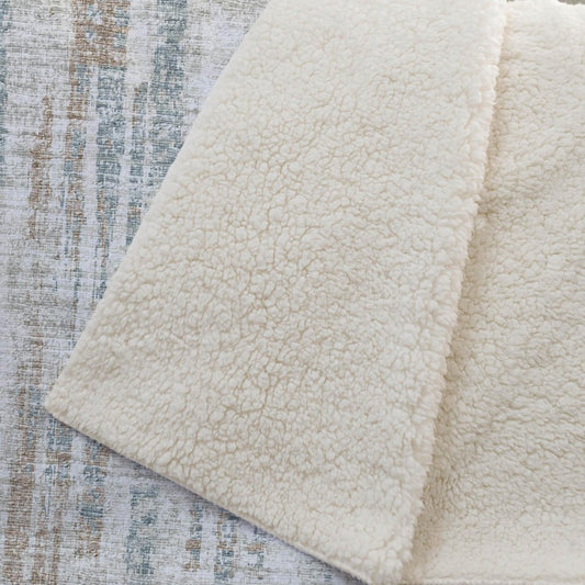 50" X 70" Ivory And Blue Abstract Polyester Woven Plush Throw Blanket HomeRoots