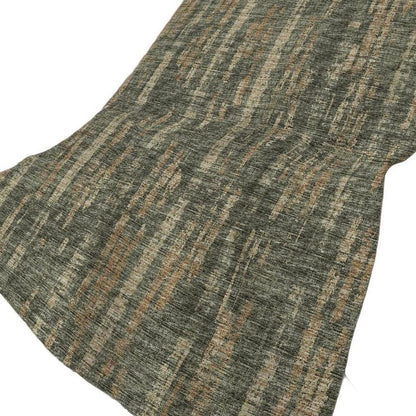 50" X 70" Green And Wheat Abstract Polyester Woven Plush Throw Blanket HomeRoots