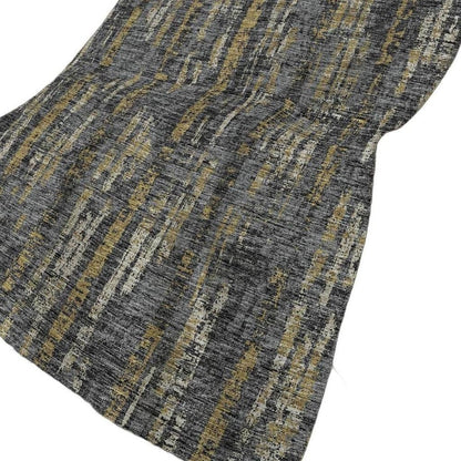 50" X 70" Granite Gray And Gold Abstract Polyester Woven Plush Throw Blanket HomeRoots