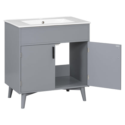 Bathroom vanity Set with Sink, Combo Cabinet, Bathroom Storage Cabinet - FurniFindUSA