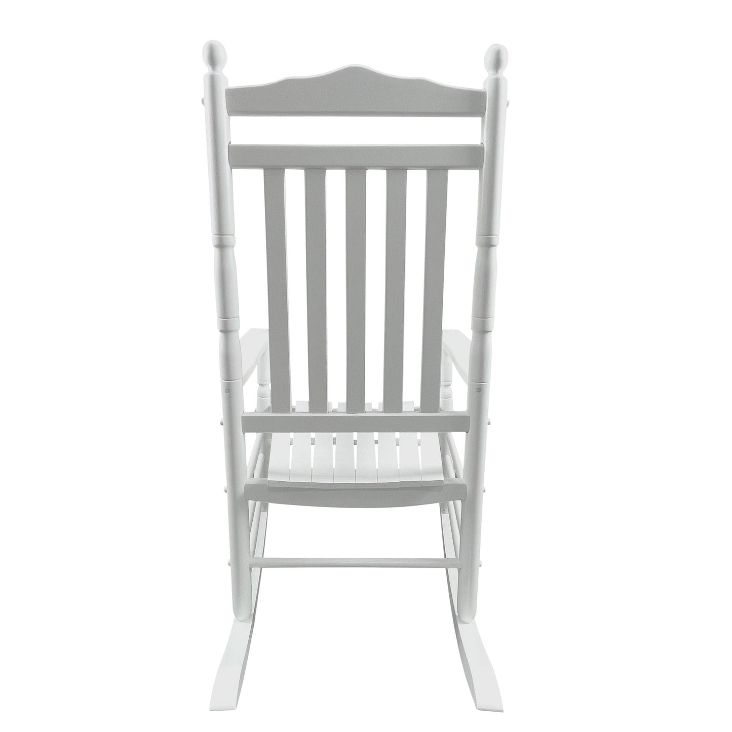 BALCONY PORCH ADULT ROCKING CHAIR - WHITE - FurniFindUSA