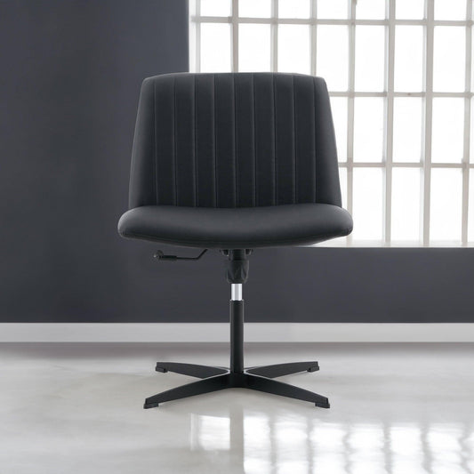 Black High Grade Pu Material. Home Computer Chair Office Chair Adjustable 360 ° Swivel Cushion Chair - FurniFindUSA