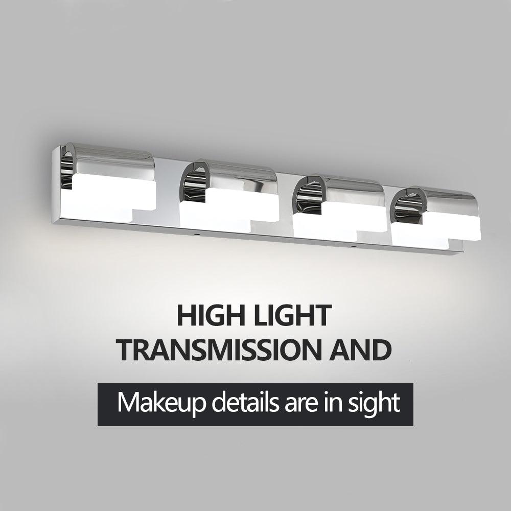 Modern Bathroom Vanity Lighting 4-Light LED Vanity Lights Over Mirror Bath Wall Lighting - FurniFindUSA