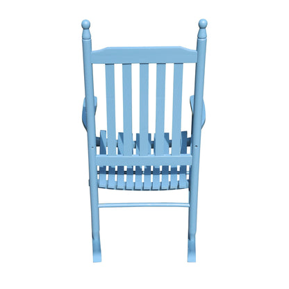 wooden porch rocker chair blue - FurniFindUSA