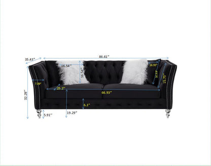 Loveseat Tufted Sofa for Living Room