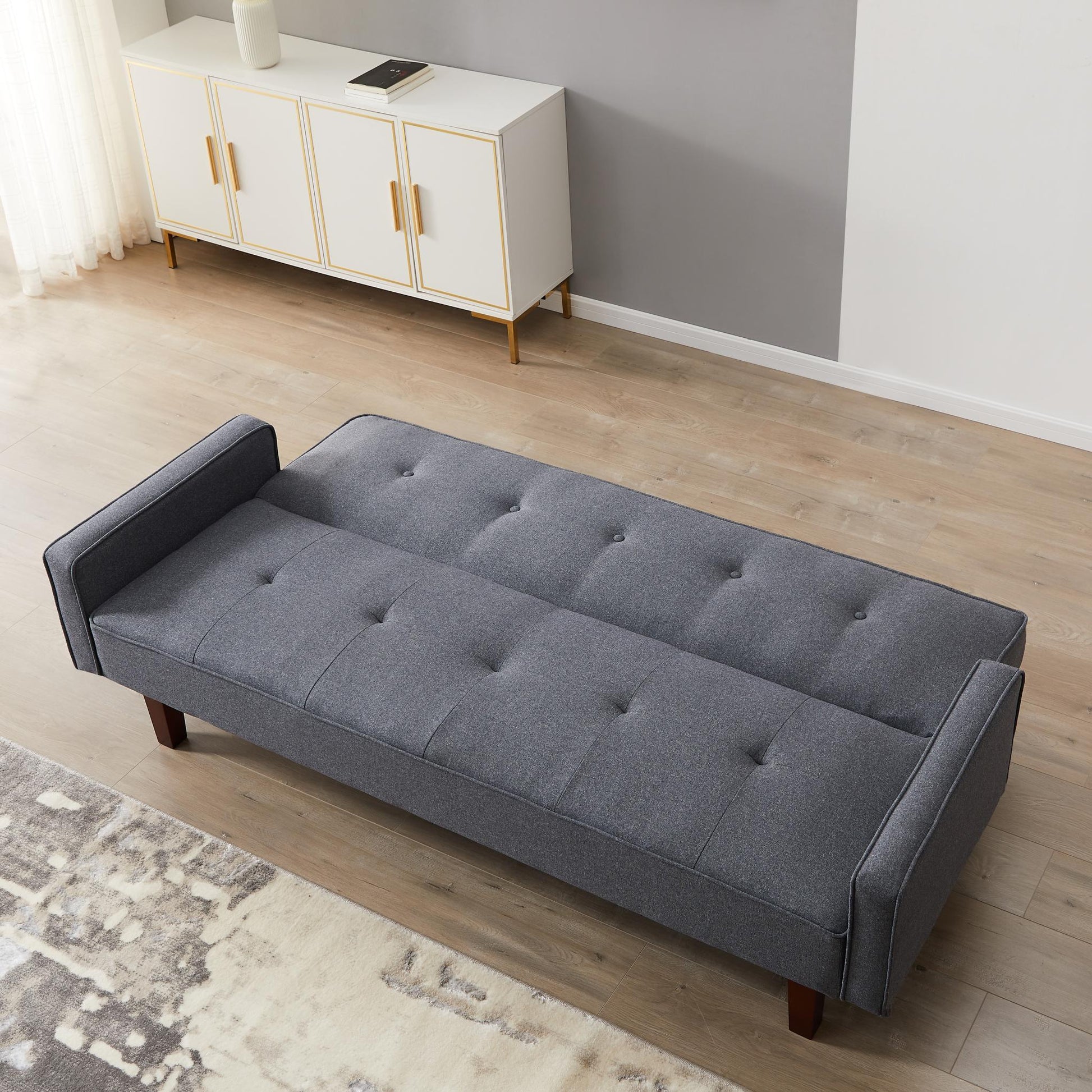 Solid Color Manufacture Sofa Bed Simple Combination Living Room Adjustable Couch - FurniFindUSA