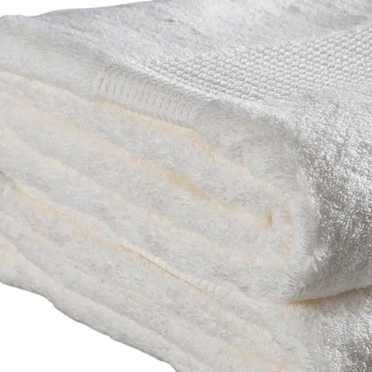 Set of Six White Cotton Quick Dry Terry Cloth Towels HomeRoots