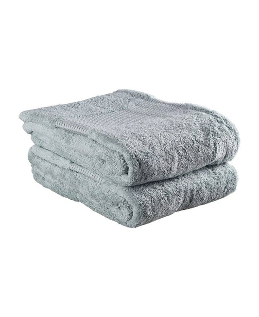 Set of Two Sea Green Cotton 13" X 13" Quick Dry Terry Cloth Washcloths HomeRoots