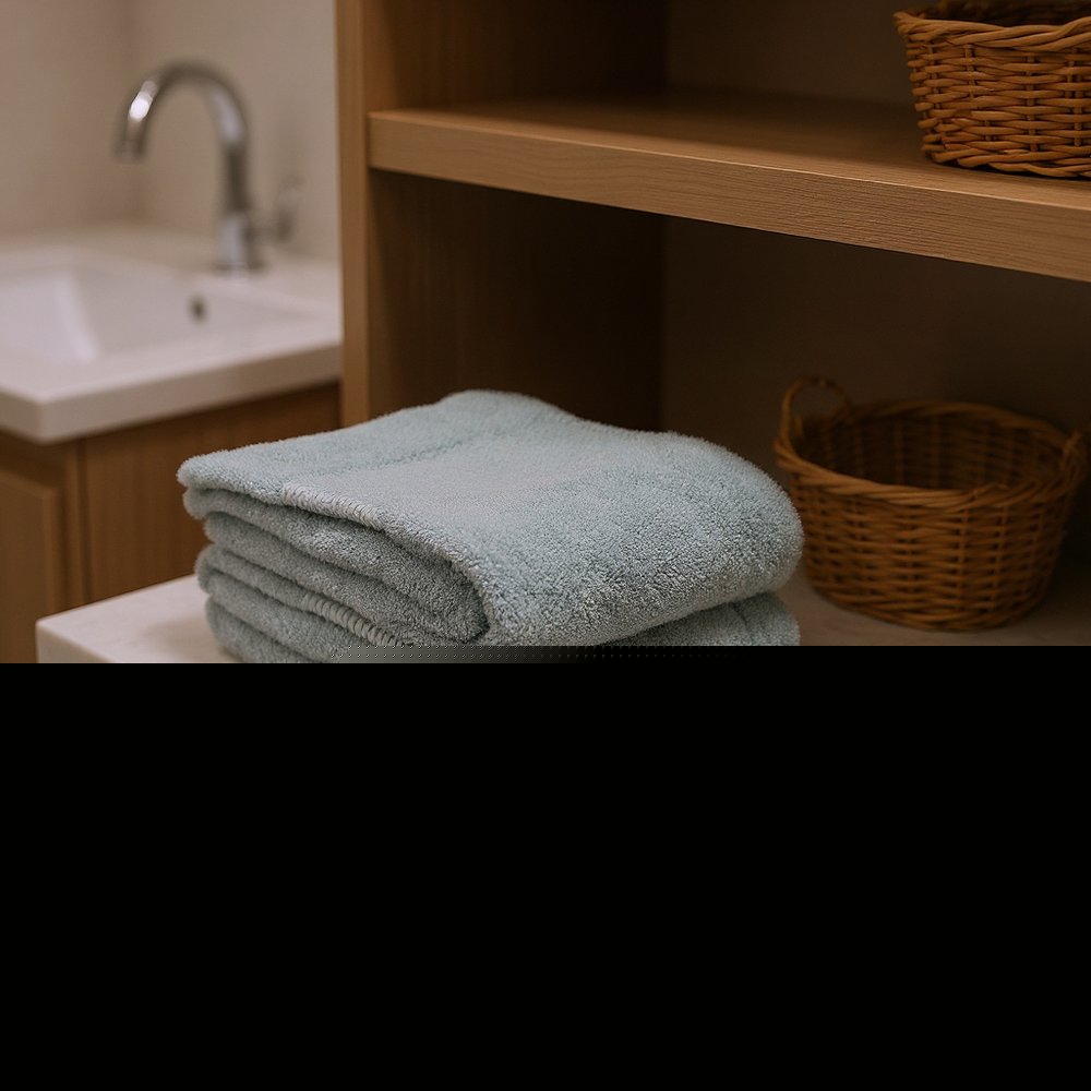 Set of Two Sea Green Cotton 13" X 13" Quick Dry Terry Cloth Washcloths HomeRoots