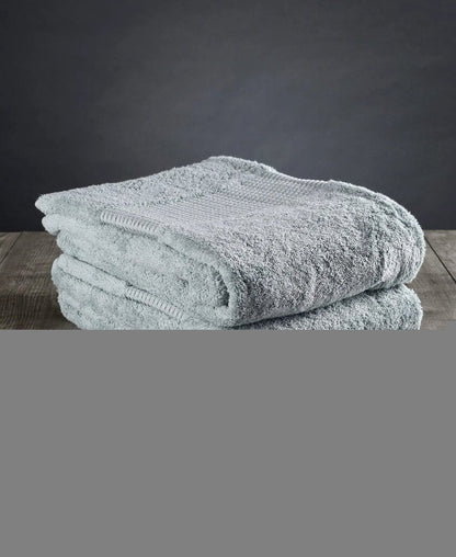 Set of Two Sea Green Cotton 13" X 13" Quick Dry Terry Cloth Washcloths HomeRoots