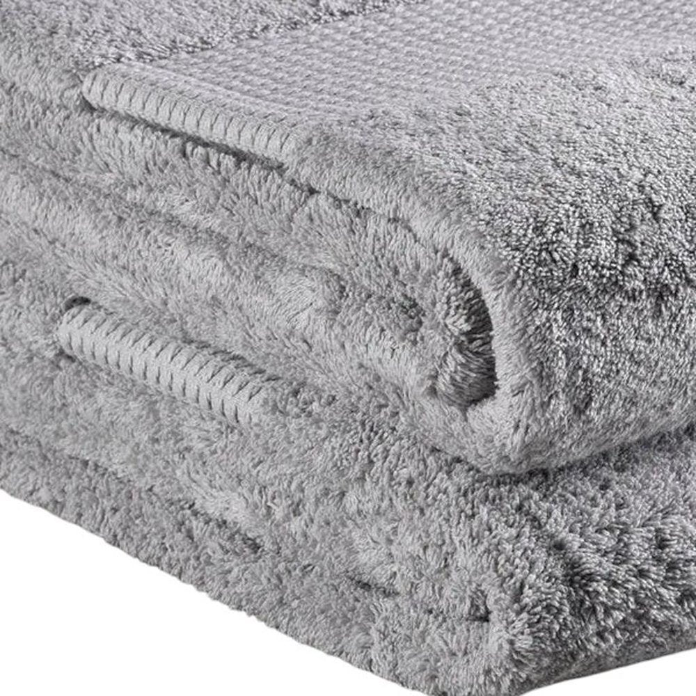 Light Gray Cotton 36" X 72" Quick Dry Terry Cloth Bath Sheet HomeRoots