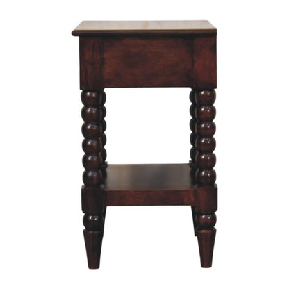 24" Brown Solid Wood One Drawer Nightstand HomeRoots