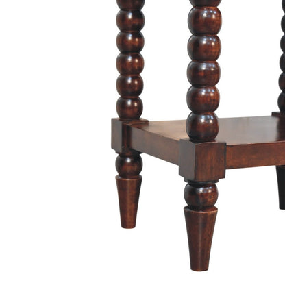 24" Brown Solid Wood Two Drawer Nightstand HomeRoots