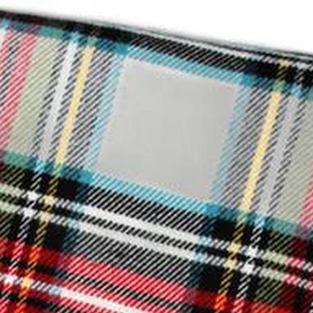 55" X 70" Black Red And White Plaid Cotton Blend Plush Throw Blanket with Fringe — view 7