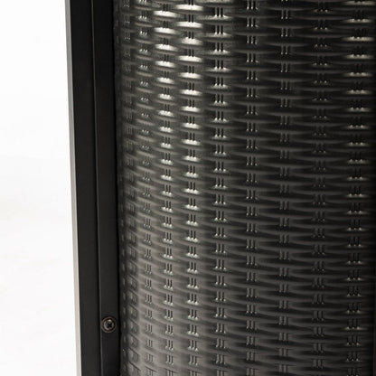 50000 BTU 32" Black Steel Propane Round Fire Pit HomeRoots