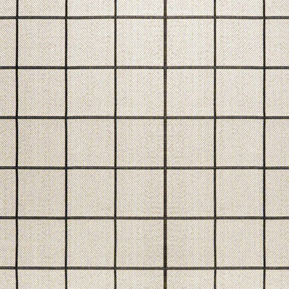4' X 6' Cream And Dark Gray Plaid Indoor Outdoor Area Rug HomeRoots